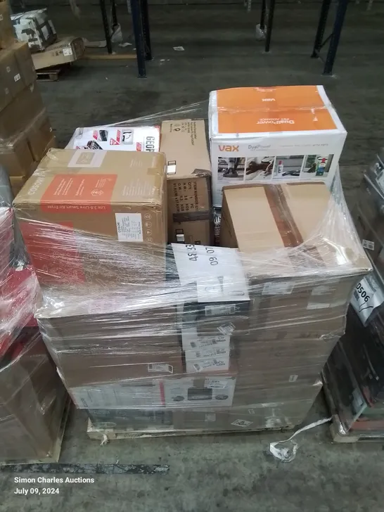 PALLET OF APPROXIMATELY 35 UNPROCESSED RAW RETURN HOUSEHOLD AND ELECTRICAL GOODS TO INCLUDE;