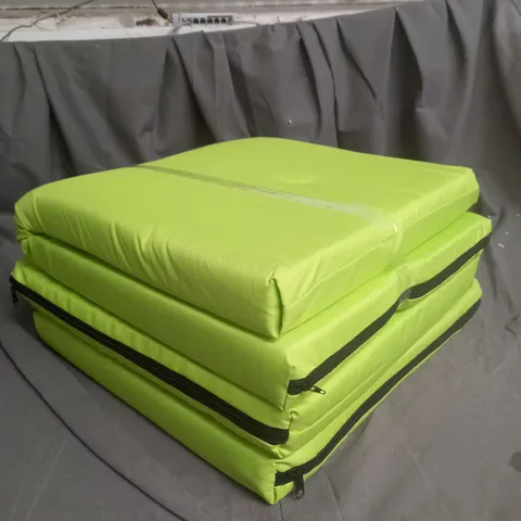 SET OF 4 GARDN CHAIR CUSHIONS IN GREEN 