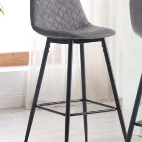 BOXED PAIR OF MURRAY GREY BARSTOOLS