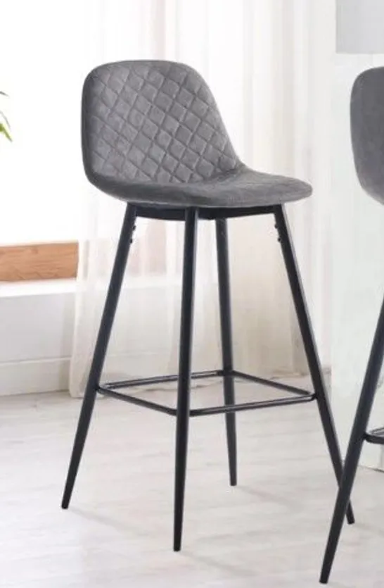 BOXED PAIR OF MURRAY GREY BARSTOOLS