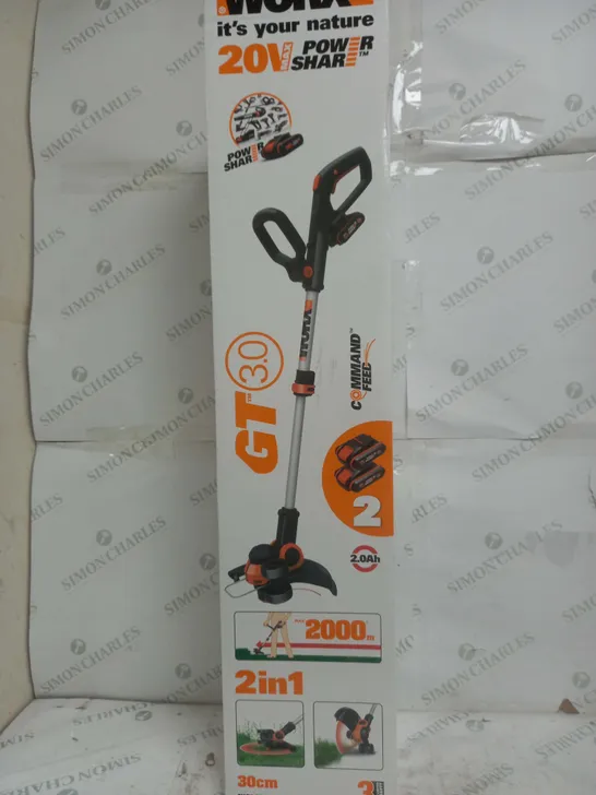 WORX WG163E CORDLESS GRASS TRIMMER - COLLECTION ONLY RRP £130