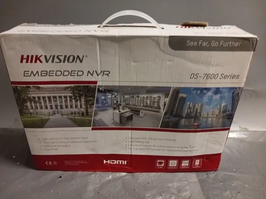 BOXED HIKVISION DS-7600 SERIES EMBEDDED NVR - HD NETWORK DIGITAL VIDEO RECORDER