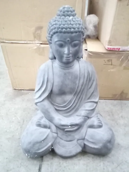 BOXED LARGE SITTING BUDHA FIGURE