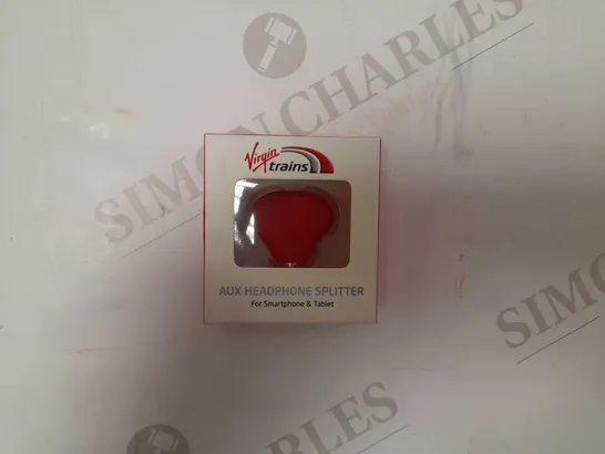 BOX OF APROX 10 VIRGIN TRAINS AUX HEADPHONES SPLITTERS 3.5MM