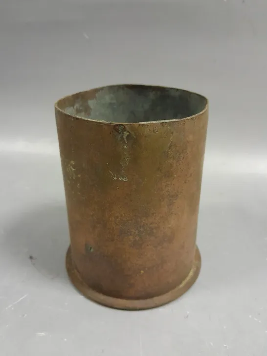 WW1 GERMAN ARTILLERY SHELL CASING MARKED POLTE MAGDEBURG ST-142 OCT 1915 