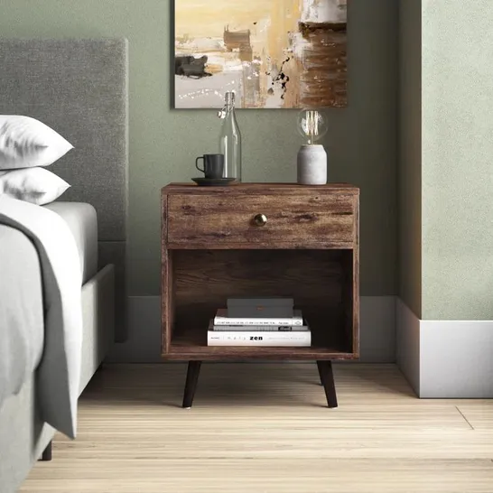 BOXED MONTEREY 1-DRAWER BEDSIDE TABLE