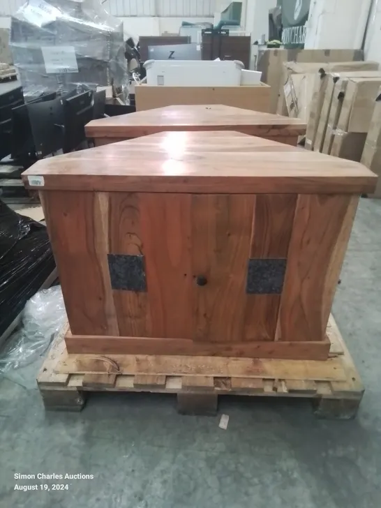 PALLET OF 2 SLATE TV CORNER UNITS