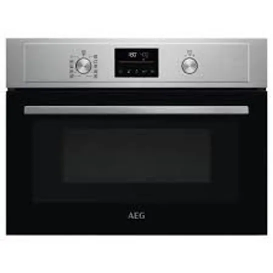 AEG KMX365060M BUILT-IN COMBINATION MICROWAVE OVEN, STAINLESS STEEL