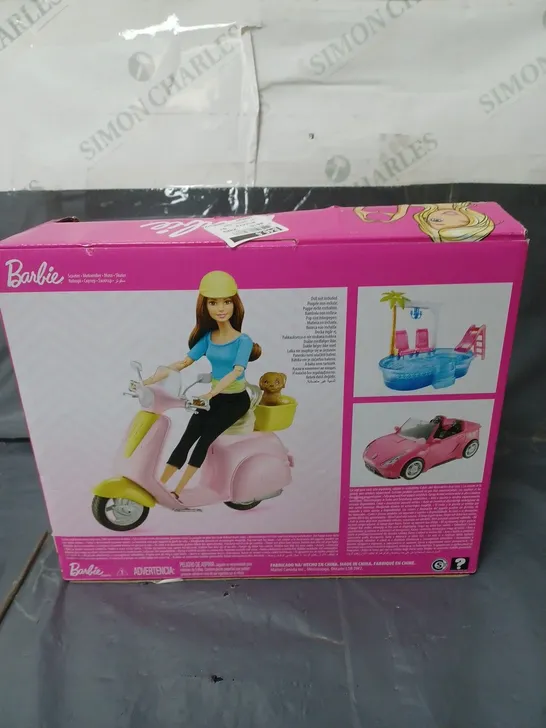 BARBIE SCOOTER PINK/YELLOW