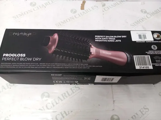 BOXED REVAMP PROGLOSS PERFECT BLOW DRY VOLUME & SHINE AIR STYLER