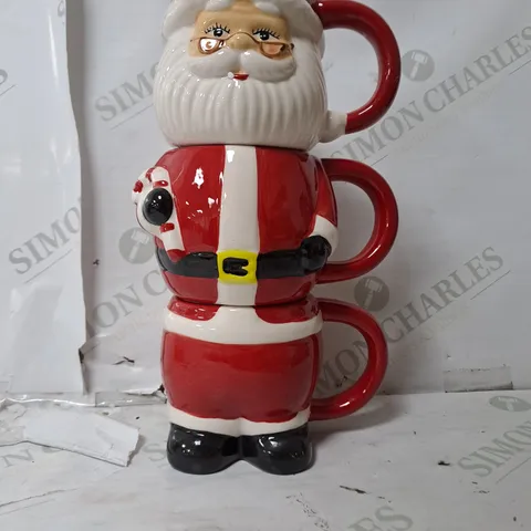 3X SANTA CUPS 