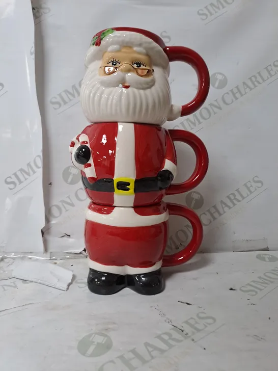 3X SANTA CUPS 