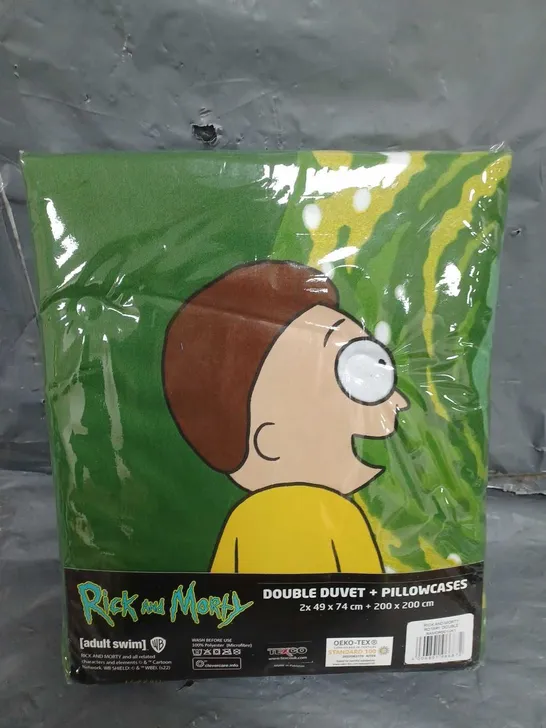 RICK AND MORTY DOUBLE DUVET + PILLOWCASES