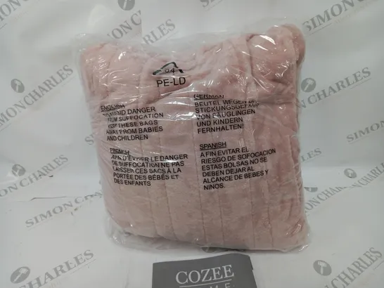 BOXED COZEE HOME HEATED BLANKET IN PINK