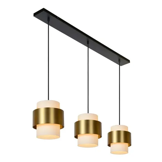 BOXED LINEAR PENDANT LIGHT 3 FLAMES FIRMIN LUCIDE (1 BOX)