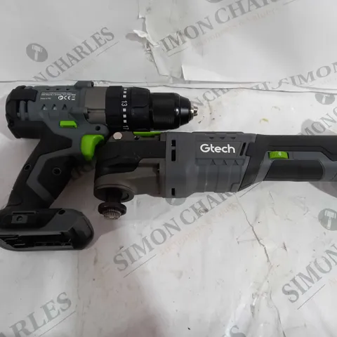 GTECH COMBI DRILL BUNDLE WITH MULTI TOOL