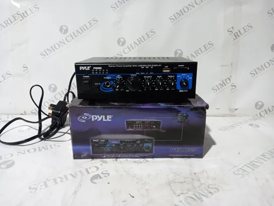 BOXED PYLE STEREO POWER AMPLIFIER USB/SD/MMC CARD READER PTAU55