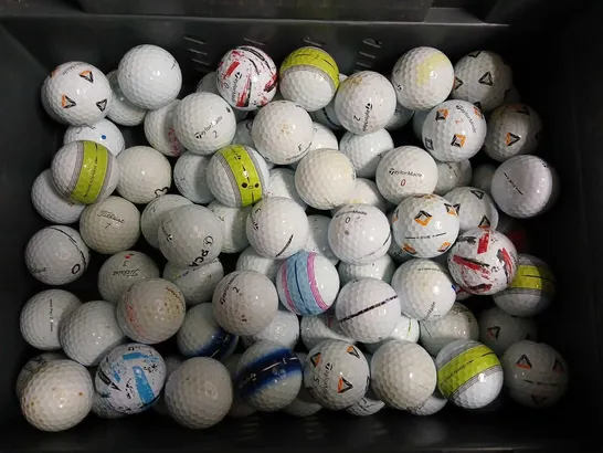 APPROXIMATELY 60 ASSORTED GOLF BALLS TO INCLUDE TITLEIST, TAYLOR MADE