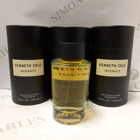 LOT OF 3 X 100ML KENNETH COLE INTENSITY EAU DE TOILETTE SPRAY