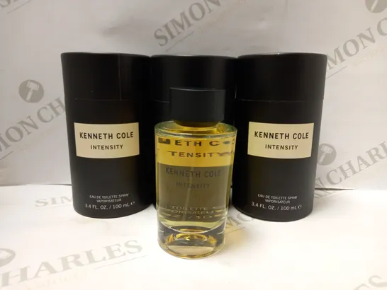 LOT OF 3 X 100ML KENNETH COLE INTENSITY EAU DE TOILETTE SPRAY