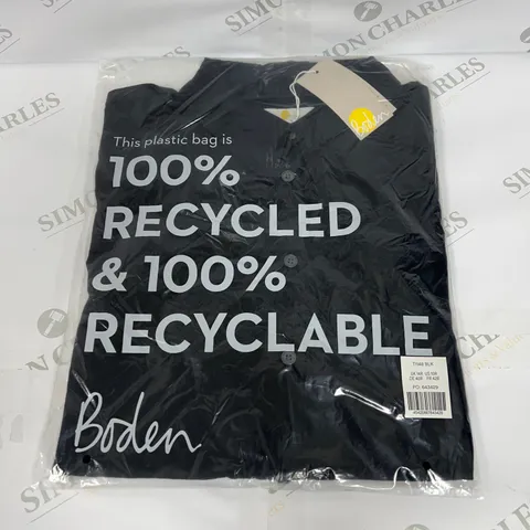 BODEN BUTTONED SHIRT IN BLACK SIZE 14R