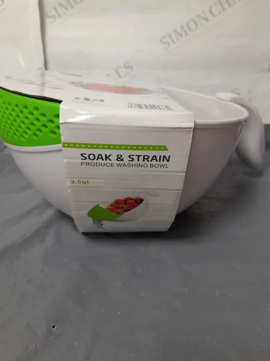 BOXED LOT OF APPROX. 9 FOOD SOAK AND STRAIN BOWL