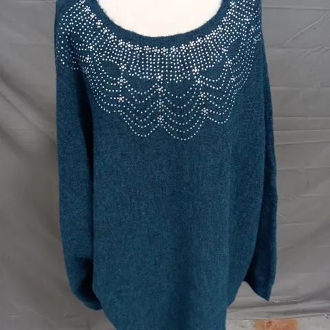 MONSOON EVIE JUMPER IN TEAL SIZE 2XL 