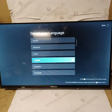 HISENSE 32A4EGTUK (32 INCH) HD SMART TV [COLLECTION ONLY]