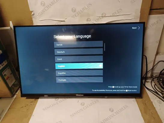 HISENSE 32A4EGTUK (32 INCH) HD SMART TV [COLLECTION ONLY]