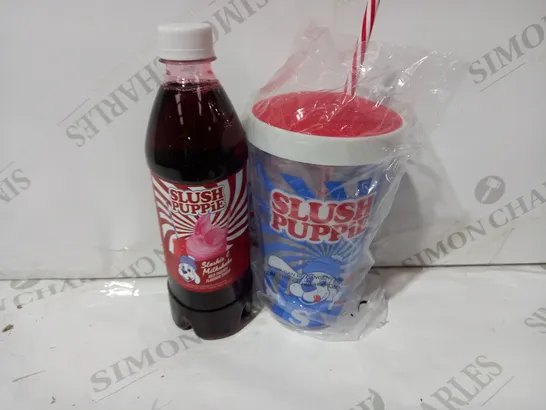 SLUSH PUPPIE SYRUP AND CUP GIFT SET RRP £14.99