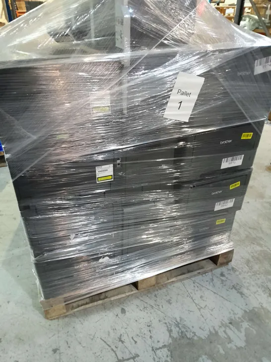 PALLET OF APPROXIMATELY 30 ASSORTED BROTHER HL-5450DN PRINTERS AND BROTHER HL-5440DN PRINTERS , ETC  