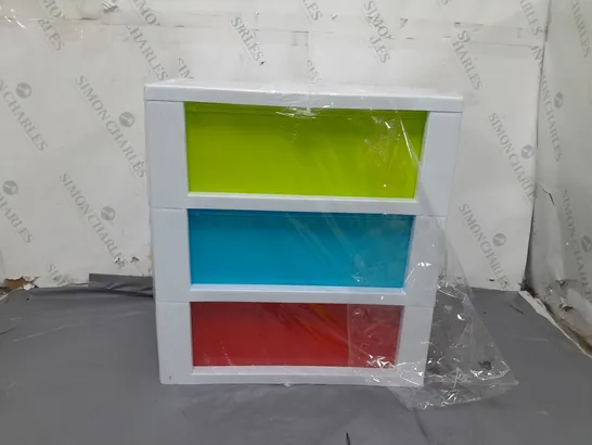 PLASTIC STORAGE CABINET 3 DRAWER 