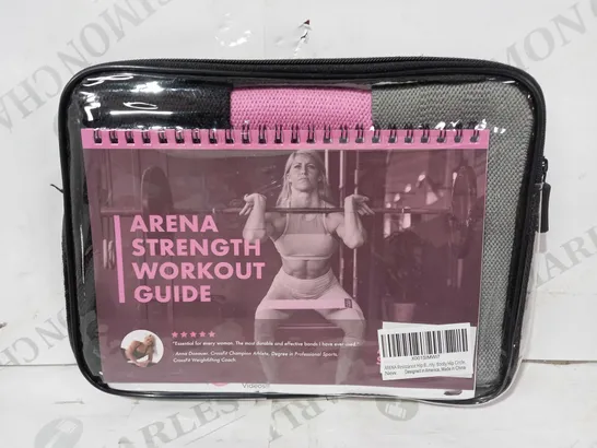 ARENA STRENGTH PACK OF RESISTANCE BANDS WITH WOURKOUT GUIDE