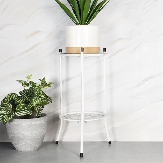 BOXED EUTAW ROUND MULTI-TIERED PLANT STAND (1 BOX)