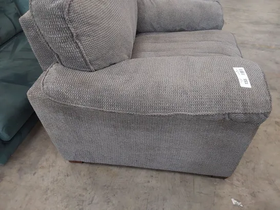 DESIGNER AYLESBURY EASY CHAIR GREY FABRIC 