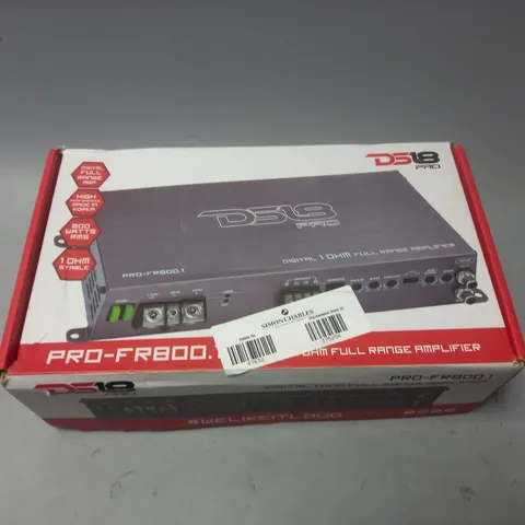 BOXED DS18 PRO-FR800.1 DIGITAL 1 OHM FULL RANGE AMPLIFIER 