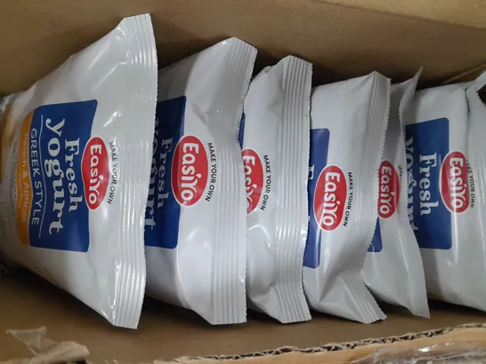 CAGE OF APPROXIMATELY 15 ASSORTED BOXES OF EASIYO FRESH YOGURT BASE PACKS IN VARIOUS FLAVOURS - COLLECTION ONLY