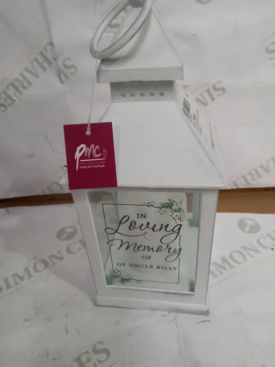 PERSONALISED IN LOVING MEMORY LANTERN RRP £14.99