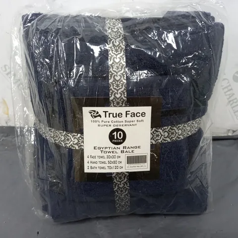 TRUE FACE EGYPTIAN RANGE 10 PIECE TOWEL BALE SET