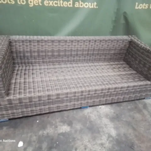 DESIGNER RATTAN THREE SEATER SOFA 