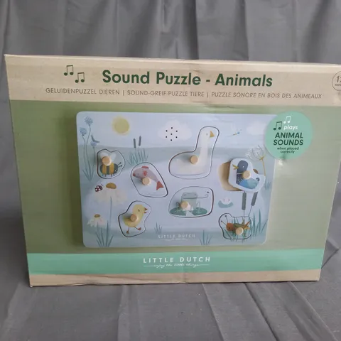 LITTLE DUTCH SOUND PUZZLE - ANIMALS - 12 MONTHS +