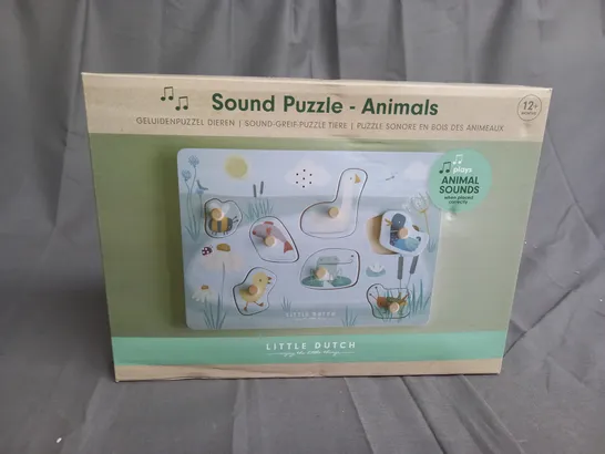 LITTLE DUTCH SOUND PUZZLE - ANIMALS - 12 MONTHS +