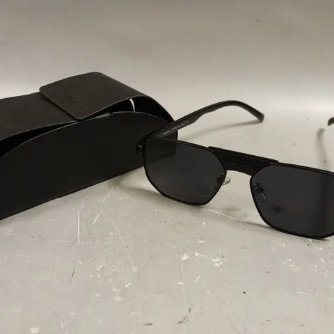 PRADA TINTED BLACK FRAME SUNGLASSES 