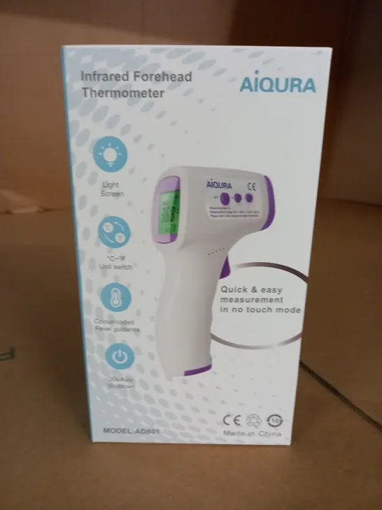 BOXED AIQURA INFRARED FOREHEAD THERMOMETER 