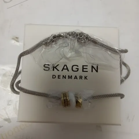 SKAGEN WOMEN'S NECKLACE STAINLESS STEEL 47.0 CM GLASS SKJ0094040 CLASSIC ZIRCONIA WHITE