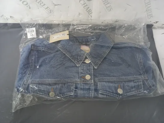 BAGGED RIVER ISLAND DENIM JACKET SIZE 10