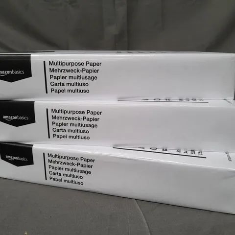BOXED AMAZON BASICS SET OF 5 PACKS OF MULTIPURPOSE PAPER