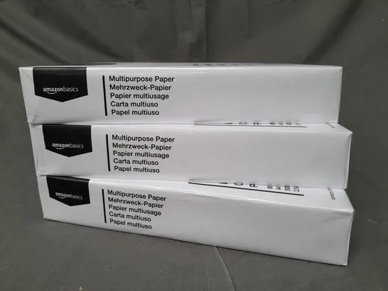 BOXED AMAZON BASICS SET OF 5 PACKS OF MULTIPURPOSE PAPER