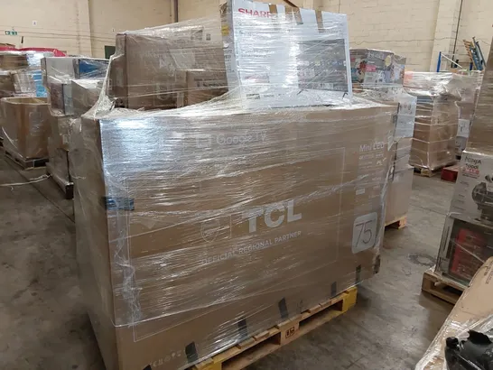 PALLET OF APPROXIMATELY 14 UNPROCESSED RAW RETURN TELEVISIONS TO INCLUDE;