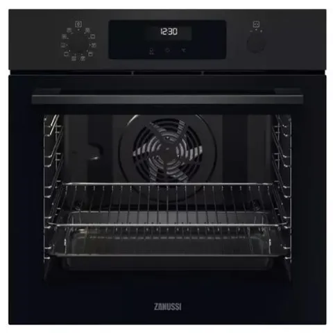 ZANUSSI INTEGRATED SERIES 60 ELECTRIC SINGLE OVEN - BLACK Model ZOPNX6K2